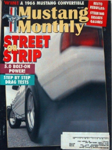 MUSTANG MONTHLY 1995 MAY - DRAG STRIP KINGS, GT500